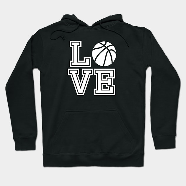 Basketball Love Hoodie by SpaceManSpaceLand